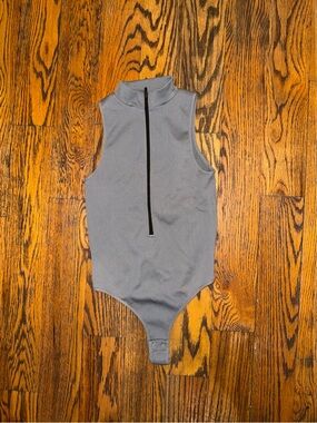 Garage Light Gray Ribbed Bodysuit